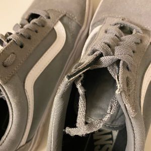 Gray old skool vans kids size 4